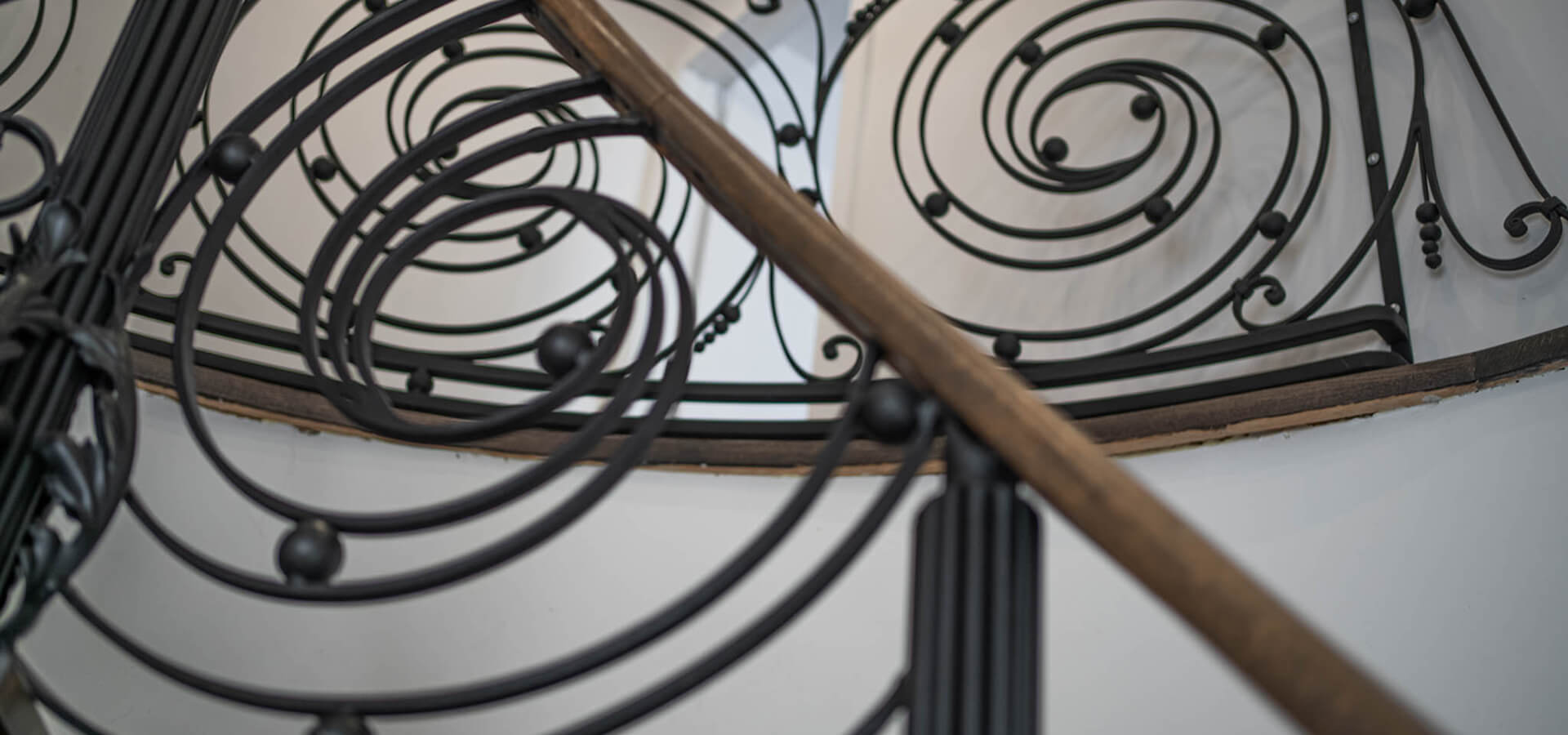 wrought iron art interior railings