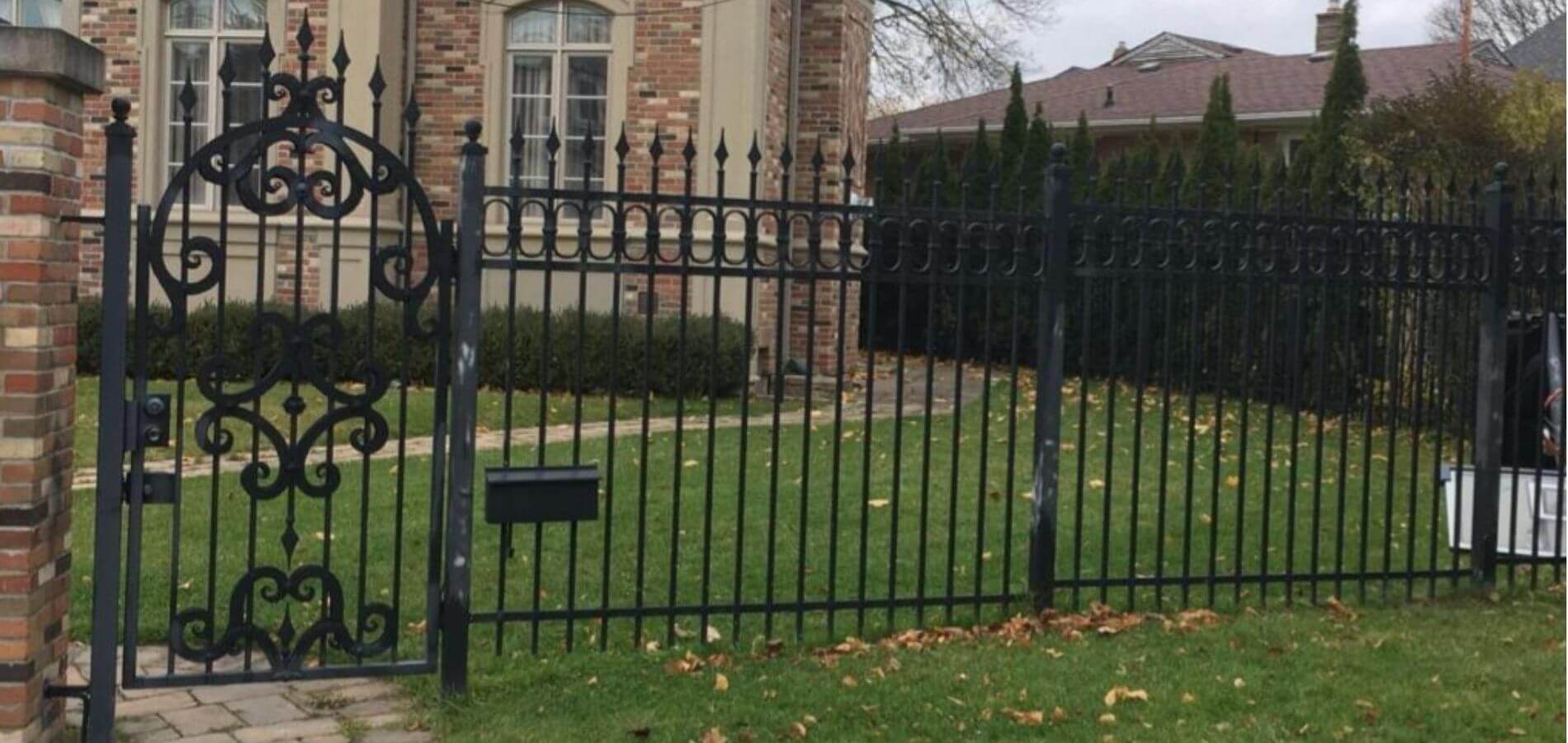 custom iron art fences