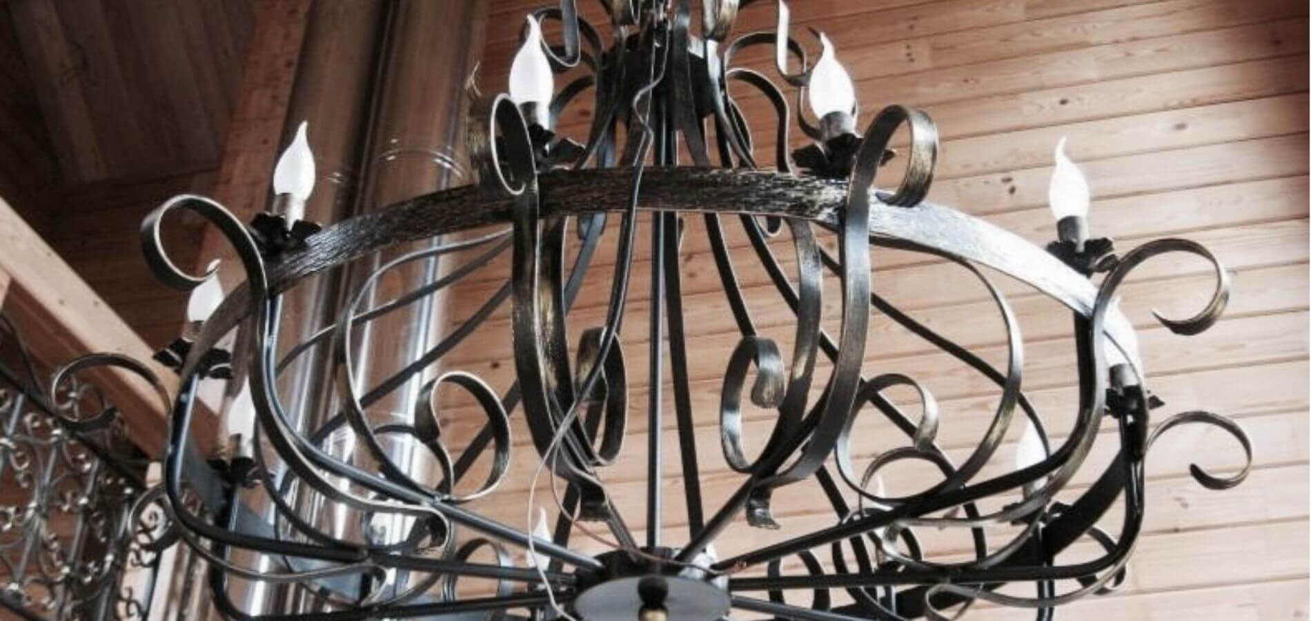 custom wrought iron chandeliers