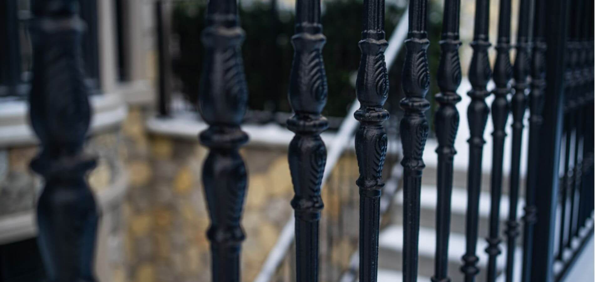 iron art for exterior railings