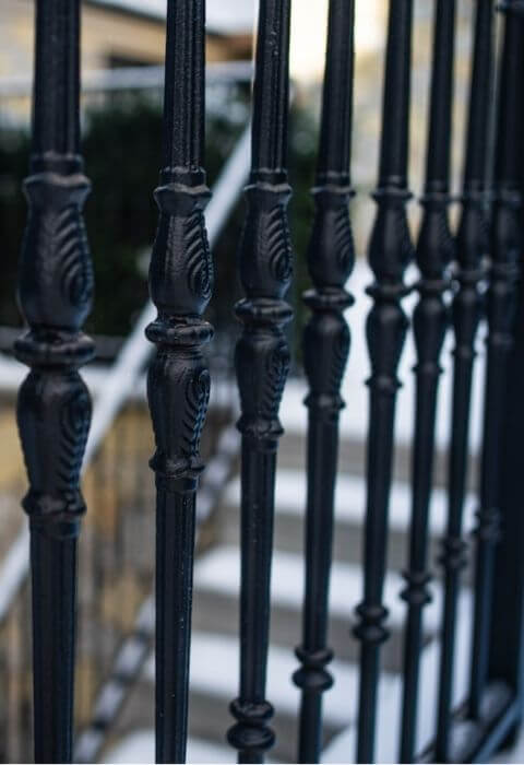 wrought iron exterior railings